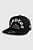 Boné Compton Aba Reta Snapback Born And Raised Preto - Imagem 2