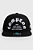 Boné Compton Aba Reta Snapback Born And Raised Preto - Imagem 1