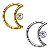 Argola Lua Clicker de Titânio Com Zircônia - Imagem 1