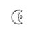 Argola Lua Clicker de Titânio Com Zircônia - Imagem 3