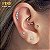 Labret de Titânio Cluster Longo Cravejado - Imagem 2