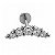 Labret de Titânio Cluster Longo Cravejado - Imagem 1