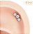 Labret de Titânio Trio de Zircônias - Imagem 2