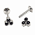 Labret Titânio Trillion de Onix - Imagem 1