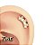 Labret de Baguetes ZigZag Titânio - Imagem 2