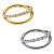 Piercing Argola Dupla Lisa e Cravejada - Imagem 1