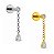 Pêndulo Gota Labret de Titânio - Imagem 1