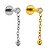 Pêndulo Bolinha Labret de Titânio - Imagem 1