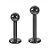 Bolinha Labret de Titânio Com PVD Preto - Imagem 1