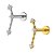 Constelação Labret de Titânio com Zircônias - Imagem 1