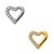 Mini Coração Cravejado Labret de Titânio - Imagem 1