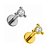Labret Ponto de Luz com 3 Beads - Imagem 1