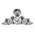 Labret Cluster Indiano com Coroa Titânio - Imagem 1
