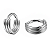 Piercing Argola Tripla de Titânio Clicker - Imagem 1