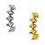 Labret Cluster de Pirâmides de Titânio - Imagem 1