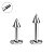 Labret Spike de Aço - Imagem 1