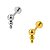 Labret Pontilhado de Titânio Push Pin - Imagem 1