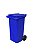 Lixeira Container de Lixo 120 litros Com Rodas - Imagem 3