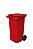 Lixeira Container de Lixo 120 litros Com Rodas - Imagem 6