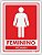 Placa Feminino Woman - Imagem 1