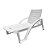 Espreguiçadeiras Dobrável com Rodas Aura Branca - Imagem 1