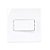 Linha Sleek – Conjunto 1 Interruptor Simples 10A Para Móvel – 70x70mm – Branco - Imagem 1
