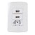 Linha B3 – Conjunto 4×2” – 2 tomadas carregador USB 1A bivolt + 1 tomada 2P+T 10A 250V~ - Imagem 1