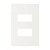 Linha Clean – Placa 4×2″ 2 Postos Separados – Branco - Imagem 1