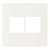 Linha Clean – Placa 4×4″ 4 Postos – Branco - Imagem 1