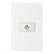 Linha Clean – Tomada Para Antena de TV Coaxial 75 Ohms – Branco - Imagem 1