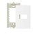 Linha Clean – Placas + Suportes 4×2” 1 posto – Branco - Imagem 1
