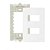 Linha Clean – Placas + Suportes 4×2” Postos Separados – Branco - Imagem 1
