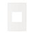 Linha Clean – Placas 4×2’’ 2 postos horizontais – Marfim - Imagem 1