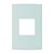 Linha Clean – Placas 4×2’’ 2 postos horizontais – Menta - Imagem 1