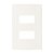 Linha Clean – Placas 4×2’’ 2 postos horizontais separados – Marfim - Imagem 1