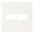Linha Clean – Placas 4×4’’ 2 postos horizontais – Marfim - Imagem 1