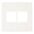 Linha Clean – Placas 4×4’’ 4 postos horizontais – Marfim - Imagem 1