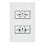 Linha Infiniti – Conjuntos 4×2” 2 tomadas 2P+T separadas 10A 250V~ – Branco - Imagem 1