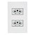 Linha Infiniti – Conjuntos 4×2” 2 tomadas 2P+T separadas 20A 250V~ – Branco - Imagem 1