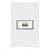 Linha Infiniti – Conjuntos 4×2” Tomada carregador USB 2A bivolt – Branco - Imagem 1