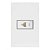 Linha Infiniti – Conjuntos 4×2” Tomada para rede de informática RJ45 CAT5e – Branco - Imagem 1