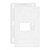 Linha Infiniti – Placas + Suportes 4×2’’ 1 posto horizontal – Branco - Imagem 1