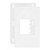 Linha Infiniti – Placas + Suportes 4×2’’ 2 postos horizontais – Branco - Imagem 1