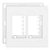 Linha Infiniti – Placas + Suportes 4×4’’ 6 postos horizontais – Branco - Imagem 1