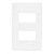 Linha Infiniti – Placas 4×2’’ 2 postos horizontais separados – Branco - Imagem 1