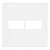 Linha Infiniti – Placas 4×4’’ 2 postos horizontais – Branco - Imagem 1