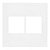 Linha Infiniti – Placas 4×4’’ 4 postos horizontais – Branco - Imagem 1