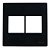 Linha Infiniti – Placas 4×4’’ 4 postos horizontais – Ebony - Imagem 1