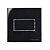 Linha Sleek – Conjunto 1 Interruptor Simples 10A Para Móvel – 70x70mm – Ebony - Imagem 1