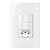 Linha Sleek – Conjuntos 4×2” – 2 interruptores paralelos 10A 250V~ + 1 tomada 2P+T 10A 250V~ - Imagem 1